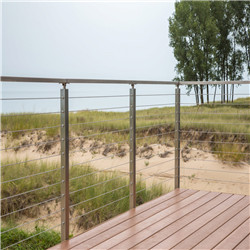 Pipe railing design with wire cable railing S.S 316 S.S304 - 副本