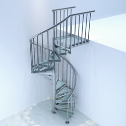 Steel-Glass Spiral Stair - 副本