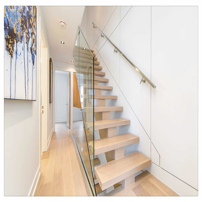 modern glass stairs railing