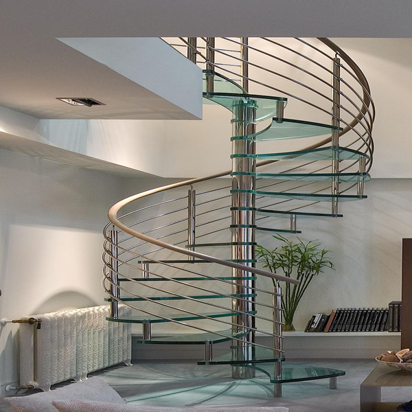 Customized Indoor Art Metal Stairs 