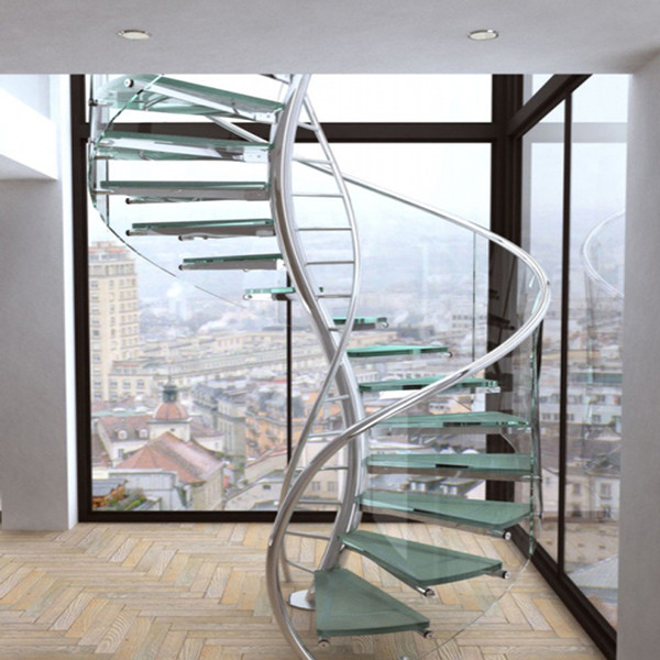 Indoor Art Metal Stairs Spiral Staircase  