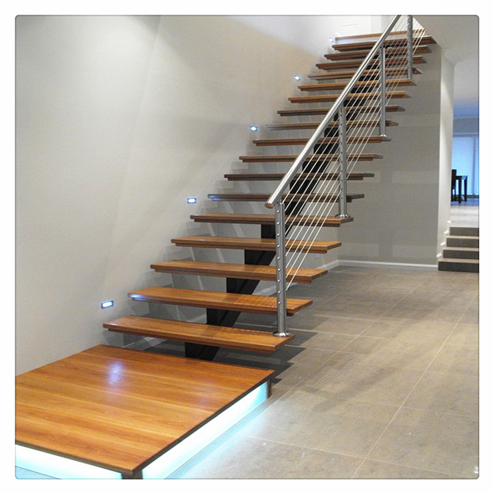 wood tread home stairs