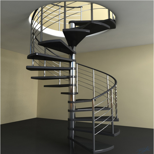 Steel spiral staircase decking spiral staircase for sale