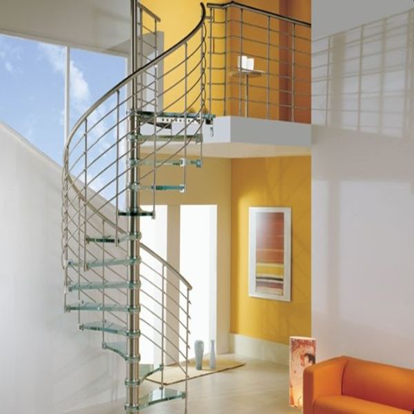 Hot sales spiral staircase/stainless steel spiral wood stairs 