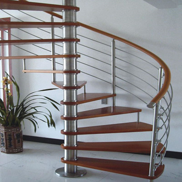 Metal design use for stair exterior stainless steel spiral staircase