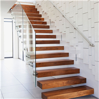 Glass railing designs floating staircase cost  - 副本