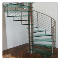 high quality spiral staircase, indoor spiral staircase, spiral staircase with rod bar Railing - 副本