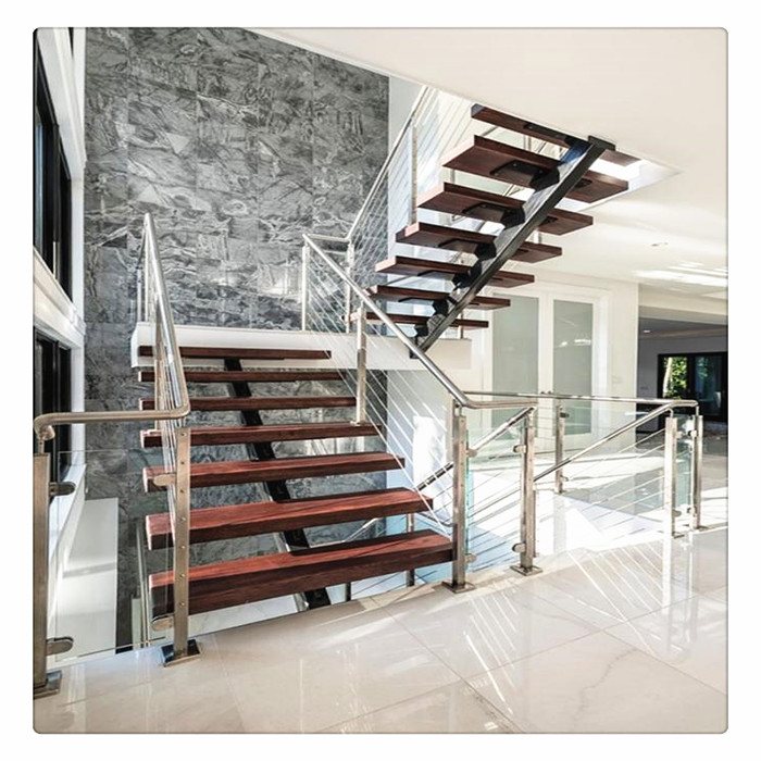 single steel beam stairs