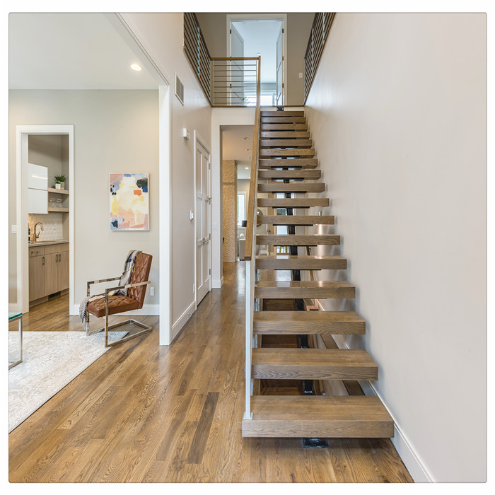 home stairs with draws indoor