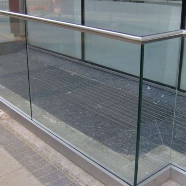 12mm tempered glass railing PR-U011