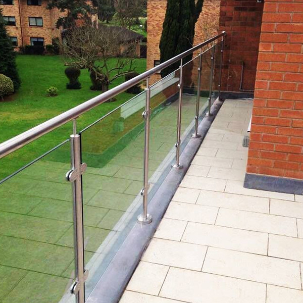 ground floor deck glass railing price for project