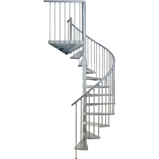 modern big round spiral steel staircase 