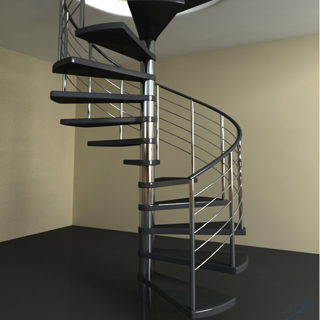 Decorative Classic Steel Spiral Staircase outdoor metal staircase wrought iron spiral stairs