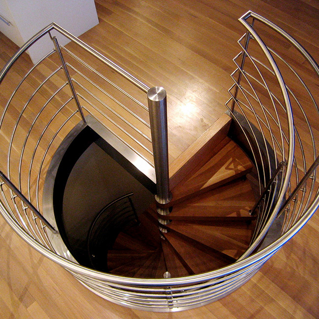 Custom Design Inside Home Used Metal Glass Round Shaped Floating Stairs laminated Tempered Glass Curved Spiral Staircase