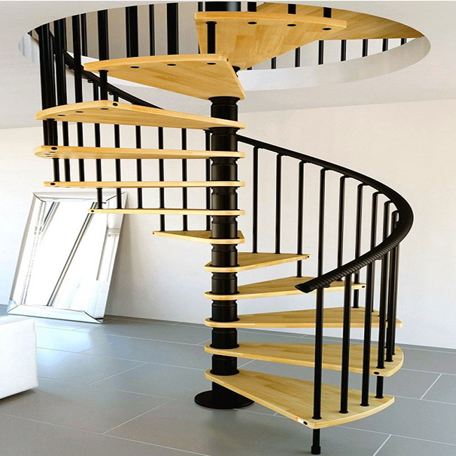 Luxury Wood Staircase with Staircase Railing