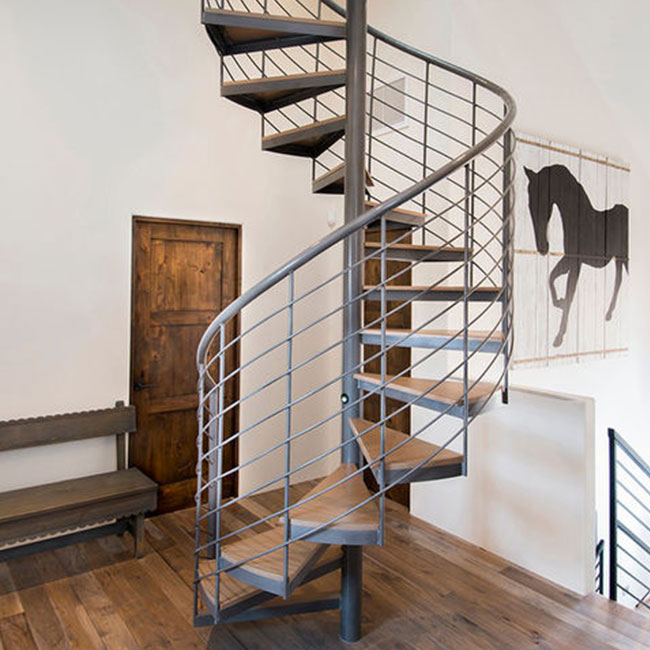 iron stairs for outside prices with spiral design