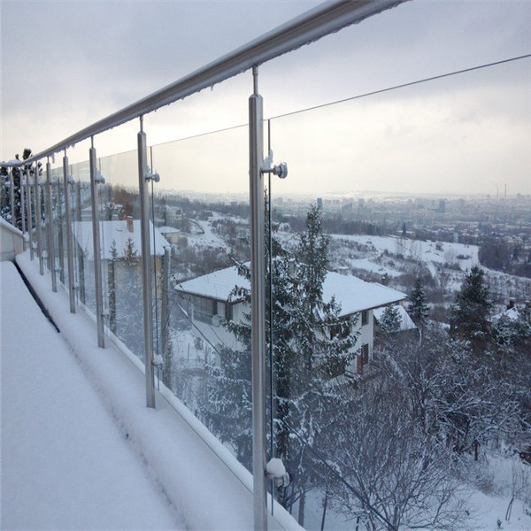 durable glass railing price with customize design