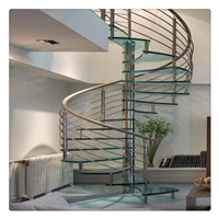 NEW design hot sales spiral staircase/stainless steel spiral wood stairs