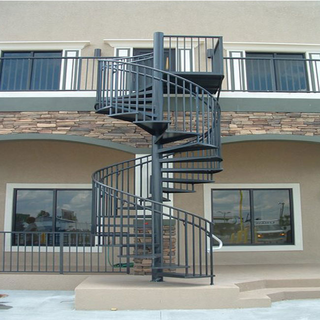 Hot sale Wood Railing Stairs Laminated Treads Spiral Staircase