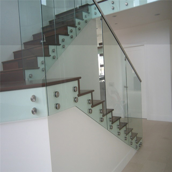 Stainless steel standoff glass railing stone balustrade-JJ09