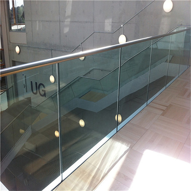 Aluminium U channel glass holder for stairs railing PR-U063