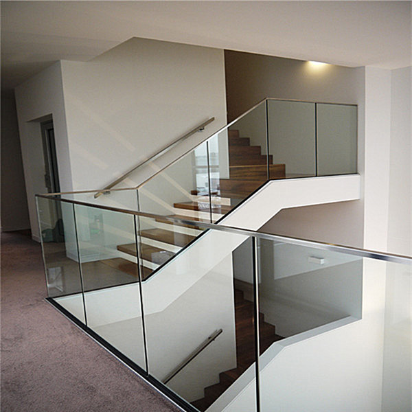 Aluminium U channel  indoor glass railing systems PR-U064