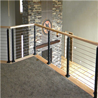  Building Stainless Steel Balcony Wire Balustrade Cable Railing For Stair