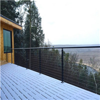 Stainless steel wire cable railing systems