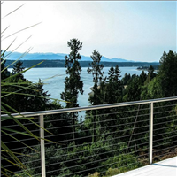 Outdoor cable railing 316 stainless steel wire balustrade for deck