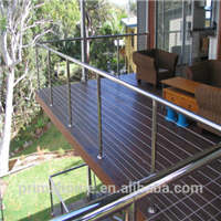 Indoor cable railing 304 stainless steel wire balustrade for deck