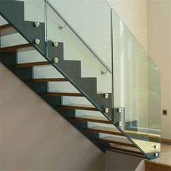 Modern straight timber stairs classic straight staircase for indoor usage