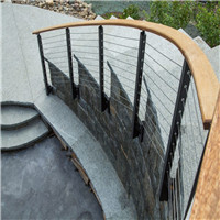 Side mount cable railing 316 stainless steel wire balustrade for staircase