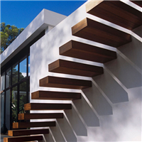 Popular Design Modern Wood Floating Staircase Cantilevered Stairs