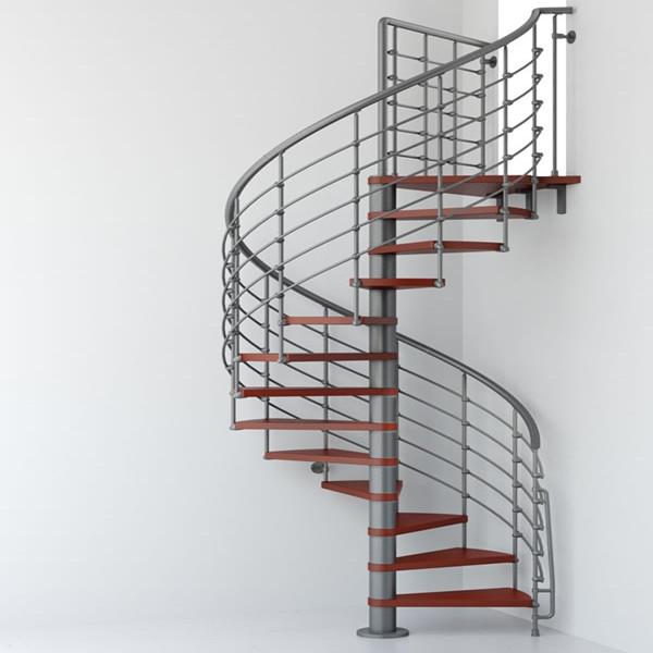 Used metal external outdoor spiral staircases with factory prices