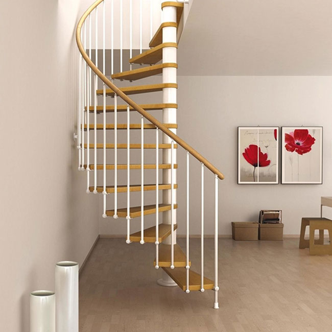 Modern Indoor Prefabricated Stairs Steel Staircase Design Luxury Stairs