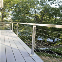 Side mount deck cable railing 316 stainless steel wire balustrade