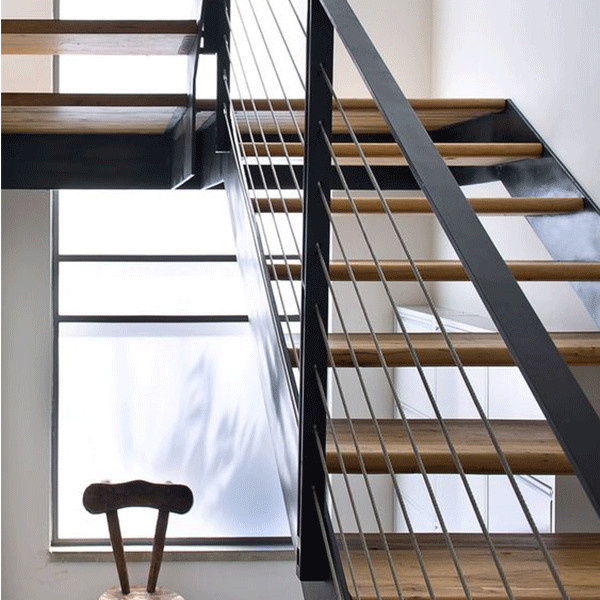aluminum stair stringers/modern metal stairs