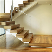 Modern style Glass floating Staircase customized price