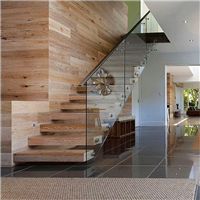 Home used diy wooden stair floating staircase design