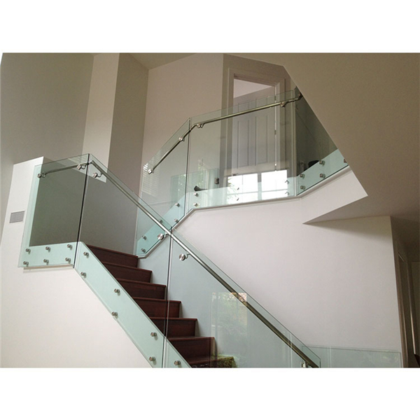 Glass railing with standoff fittings modern balustrade-JJ104