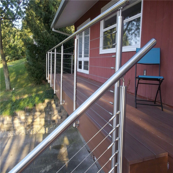 Balcony handrails stainless steel balustrade and post terrace railing