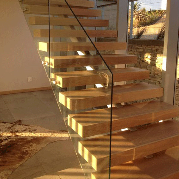 Modern stair floating straight  modern stairs