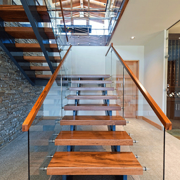 glass railing DIY lowest price  basalt stairs