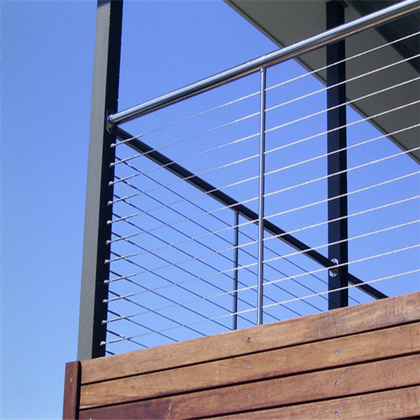 custom stainless steel deck wire rope cable balustrade railing