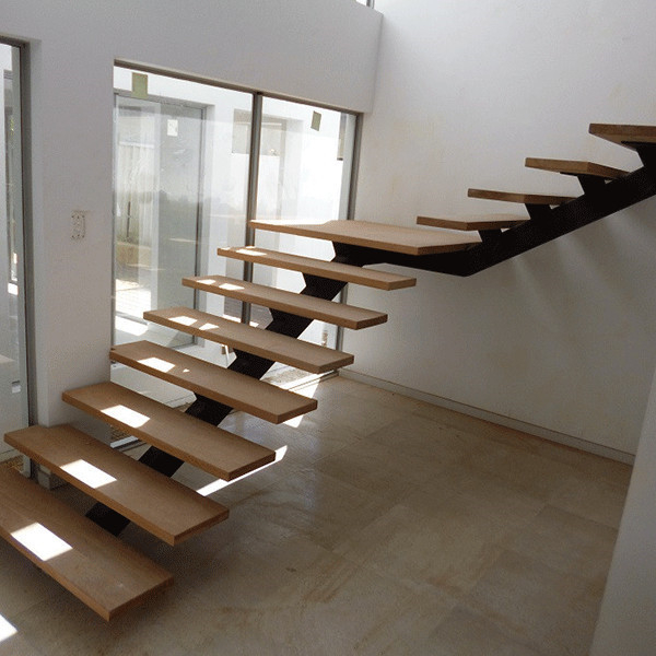 Modern stair floating straight  modern stairs