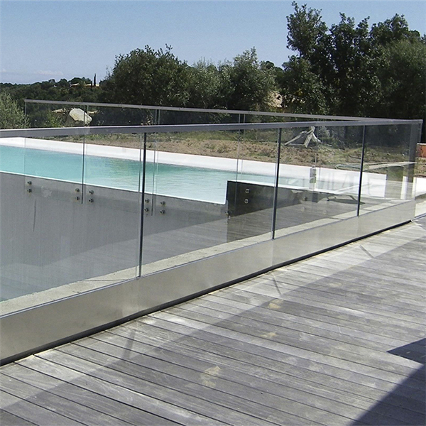 Modern design stainless steel standoff glass balustrade france-JJ150