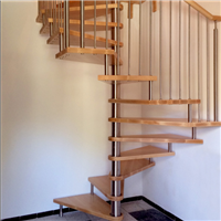 home decorative solid wood stairs spiral staircase interior wood stair