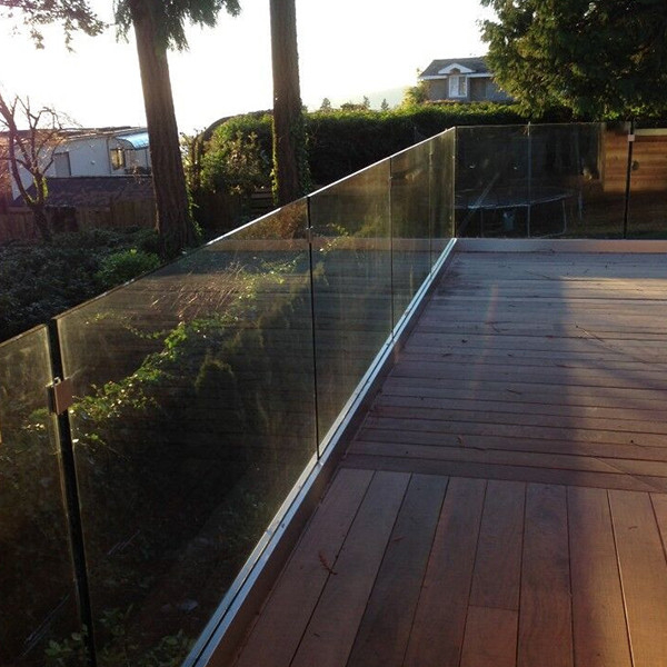 hot selling aluminum glass railing u channel design