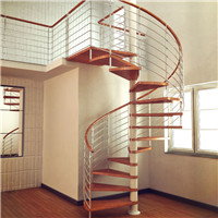 Hot sell save space round stair prefabricated spiral stairs