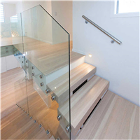 Interior glass staircase nose staircase floating